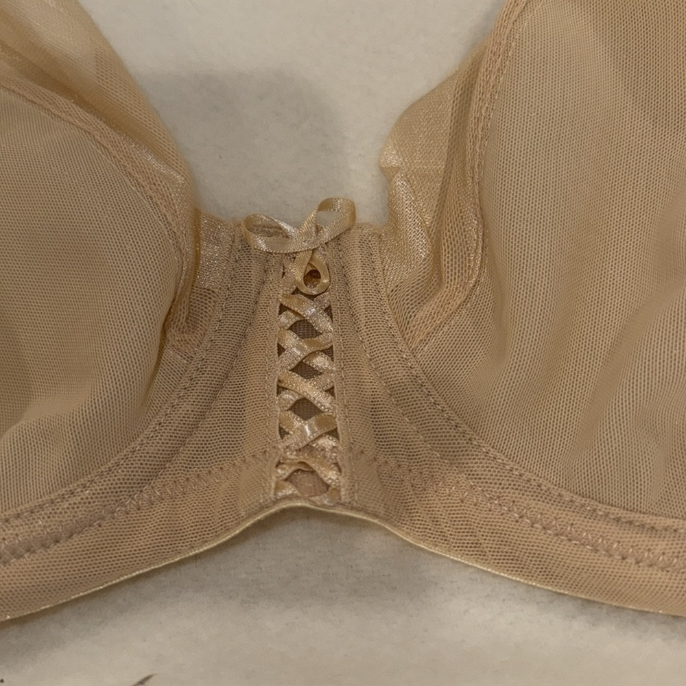 NWT Parfait Shea Plunge color Bare unlined underwire bra size US 32F $68 - Picture 5 of 12